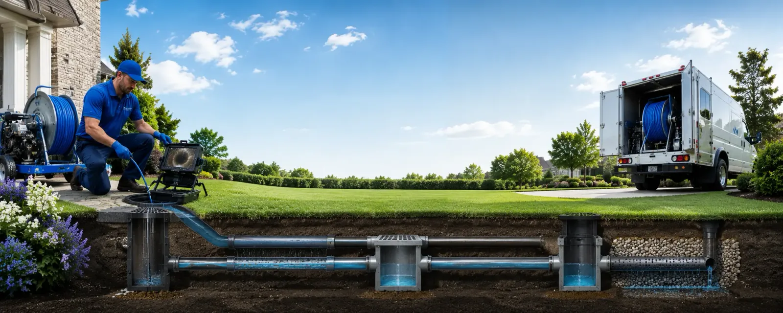 Outdoor drain cleaning information for Advance, NC